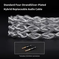 TRN SHELL Écouteurs intra-auriculaires filaires HiFi à architecture acoustique triple dynamique hybride planaire à quatre unités de sonorisation
