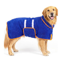 Peignoir absorbant à séchage rapide pour chien, prêt à être expédié, pour petits, moyens et grands chiens après le bain ou la baignade, peignoir doux et chaud