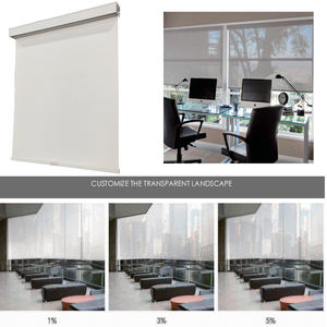 Personnalisé 1% 3% 5% 10% Stores solaires sans fil pour fenêtre avec filtrage de la lumière Stores solaires d'<span class=keywords><strong>intérieur</strong></span> sans fil Stores enrouleurs - Product Image 2