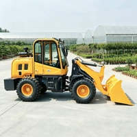 Kompakter Mini-Radlader für Landwirtschaft, Garten und Haus, Hydraulischer Diesel-Kleinlader mit Anbaugeräten für Materialtransport