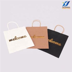 ถุงกระดาษคราฟท์สีน้ำตาลพิมพ์ลายแบบกำหนดเอง รีไซเคิลได้ - Product Image 5
