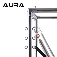 Trapeze de Reformer en Chêne Robuste avec 6 ressorts pour l'entraînement en studio, Combinaison Trapeze de Reformer en Chêne