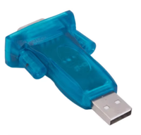Adaptador USB a 2.0 a RS232 DP9, Macho a Macho, Adaptador DB9 de 9 Pines, Transparente para Win7 8 10