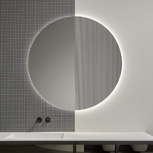 Antonio Lupi กระจกเงา108 LED, กระจกแต่งหน้ามีกรอบสว่างสำหรับตกแต่งผนังห้องน้ำ - Product Image 1