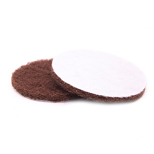 Tampon rond non tissé vert rouge gris <span class=keywords><strong>de</strong></span> 100 mm (4 pouces) pour l'élimination des résidus et des calcaires et le nivellement - Product Image 2
