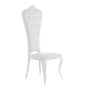 Offre Spéciale : Sièges et Dossiers de <span class=keywords><strong>Chaise</strong></span> de Banquet en PU Blanc avec Strass, Capitonnés et Sculptés, pour Banquets, Mariages, Hôtels - Product Image 1