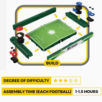 Jeu de Table de Football RC STEM DIY pour 2 Joueurs, 2.4Ghz, Jeu de Société Interactif de Football RC, Jouet Sportif Familial pour Enfants