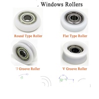 Roues de poulie en nylon durables professionnelles 608ZZ 625ZZ 6001ZZ 626ZZ avec rouleau de fenêtre coulissante à roulement pour les industries mécaniques