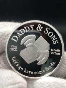 NO MOQ fabricante más regalo del Día de la moneda de oro de papá/moneda de oro/de papá y el hijo que la moneda - Product Image 3