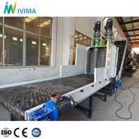 Ligne de tri et de lavage automatique de bouteilles PET avec système de convoyage, ouvre-bales et machine de déshydratation, haute capacité 3000 kg/h