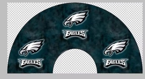 Wholesale 33cm Custom Printed Handmade <b>Large</b> Bamboo Pvc Nfls Philadelphia Eagles Folding Hand Held <b>Fan</b> for Women and Party - Product Image 6