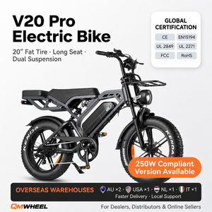 Bicicleta Eléctrica QMWHEEL de 20 Pulgadas, Bicicleta de Montaña Urbana para Adultos, OEM ODM, con Stock en EE. UU., Australia y la UE - Product Image 1