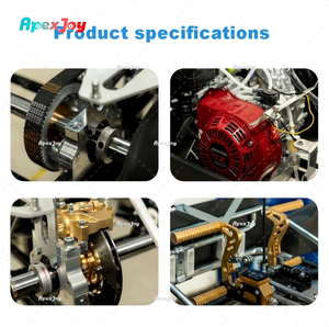 ApexJoy RACE GT PRO A4 - Go <span class=keywords><strong>Kart</strong></span> Monoplaza a Gasolina 200cc 6.5HP 68km/h - Embrague Húmedo, Freno de Disco Hidráulico, Transmisión por Cadena, Chasis 30CrMo - Product Image 4