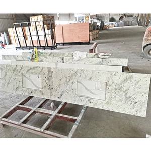 GOLDTOP Dalle de granit blanc <span class=keywords><strong>import</strong></span>é d'Andromède personnalisée Design moderne Carreaux de mur et de sol polis - Product Image 5
