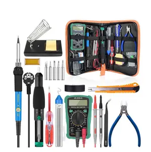 Electric Soldering Iron, Soldering Iron Kit Electronics, 110V/220v 60W Adjustable Temperature Welding Tools