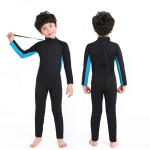 Customized Kids <strong>Children</strong> Youth Boys Girls 2.5mm Neoprene Long Sleeves Anti-UV Sun Protect Surf <strong>Diving</strong> Full Wetsuit - Product Image 6