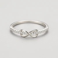 Bijoux fins, bague en argent sterling 925 avec pavé de zirconiums cubiques, pour femmes, romantique, délicate, vente en gros, lot mixte, fournisseur