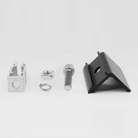 SECARE SECARE-B30 - Fixations universelles réglables à installation rapide 30-45 mm en aluminium anodisé noir pour panneaux solaires (extrémité/milieu) pour toiture en tuiles