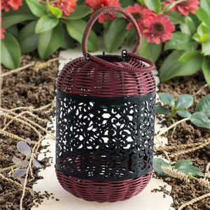 Faroles de Jardín Tejidos de Diseño Clásico y Decoración Antigua, Farol Colgante Tejido a Mano - Product Image 4