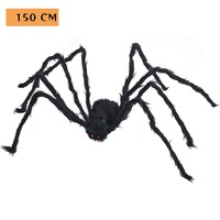 Offre Spéciale Décorations d'extérieur Halloween Araignée poilue géante effrayante Grands accessoires pour la décoration de jardin et de fête sur le thème de l'horreur