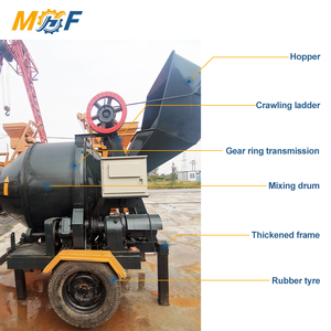MHF Bétonnières Industrielles Professionnelles 5,5 kW 350 400 500 – Équipement de Malaxage à Tambour pour le Bâtiment - Product Image 4