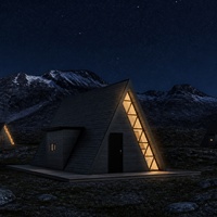 Cabane préfabriquée moderne S500 en forme de A pour la location de vacances en milieu rural, pack de spécifications d'usine pour entrepreneurs