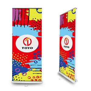 Quảng cáo sang trọng hai mặt cuộn lên kéo lên biểu ngữ đứng triển lãm thương mại hiển thị cuộn lên biểu ngữ đứng - Product Image 6