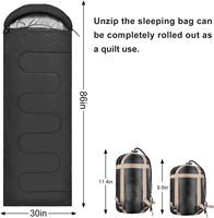 2024 nouveauté Offre Spéciale OEM Logo enveloppe Type sac de couchage extérieur Camping essentiel fibre creuse 170T sac de couchage