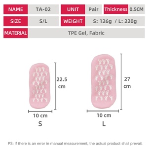 Calcetines de Gel para Spa, para Reparar y Suavizar Pies Secos y Agrietados, Forro de Gel con Aceites Esenciales y Vitaminas - Product Image 2