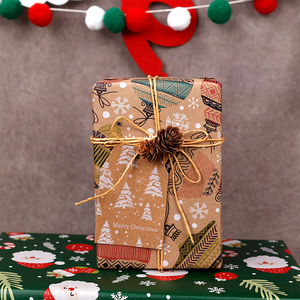 2025 New Factory Wholesale Christmas Kraft <b>Paper</b> 50*70 cm Gift <b>Wrapping</b> <b>Paper</b> - Product Image 5