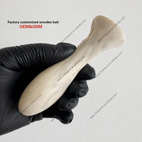 Leurre de pêche en bois fait à la main pour la pêche en eau salée, leurre de pêche en bois pour la pêche au trolling, leurre de pêche en bois pour la pêche au GT