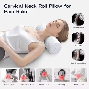 Oreiller cylindrique en mousse à mémoire de forme, <span class=keywords><strong>coussin</strong></span> de soutien multifonctionnel pour le cou, idéal pour soulager la douleur, parfait pour le sommeil et l'usage quotidien - Product Image 2