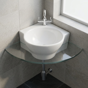 Lavabo Cuadrado de Cerámica de 14x18 Pulgadas para Colgar en la Pared, Lavamanos para Baño, para Proyectos Comerciales de Hoteles, Venta al por Mayor - Product Image 3