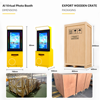 Machine à Selfie Interactive Virtuelle IA avec Imprimante pour Parc d'Attractions, Centre Commercial, Boutique Éphémère et Célébrations