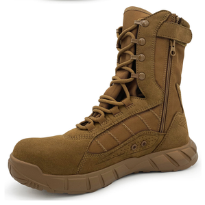 Bottes de combat légères personnalisées DFB01 Modèle 1 pour l'été au Burkina Faso, couleur coyote désertique, noir et kaki - Product Image 5