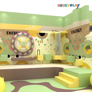 Aire de jeux intérieure en plastique pour enfants de style <span class=keywords><strong>Mario</strong></span>, avec obstacles, zone de jeux souple avec un design d'aventure personnalisé pour enfants - Product Image 1
