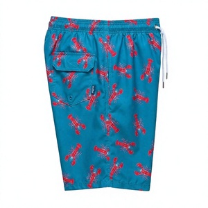 Shorts de Playa para Hombre de Secado Rápido, con Estampado de Cangrejo, Cordón Ajustable, Bolsillos Laterales, Ligeros, Casuales, para Natación y Playa, Venta al Por Mayor - Product Image 4