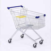 Chariot de supermarché de style européen, vente directe d'usine, magasin de détail, chariot de supermarché, chariot d'épicerie
