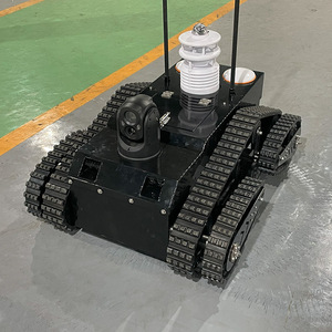 Robot de sécurité intérieur/extérieur avec surveillance vidéo, caméra 360°, LDS, SLAM, moteur DC, contrôlé par application, IP54, plastique noir - Product Image 4