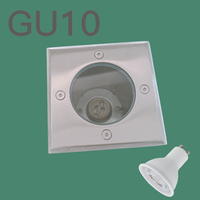 Lampe LED encastrée extérieure étanche IP65 pour sol, jardin et place publique, 220V GU10 MR16, éclairage encastré au sol