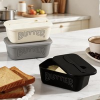 Nouvelle boîte de rangement hermétique de grande capacité avec couteau à beurre pour la cuisine à domicile, avec un récipient spécial pour le fromage pour la pâtisserie