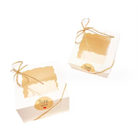 Boîtes de présentation pour pâtisseries : gâteaux, biscuits, desserts, beignets, tartes, portions de pâtisserie – Boîte en kraft durable pour cadeaux avec gaufrage
