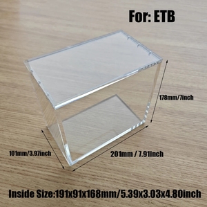 Ssj 5mm dày acrylic bảo vệ trường hợp với từ bìa tùy chỉnh Pokemon etb huấn luyện viên Hộp bao bì - Product Image 5