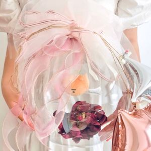 Vente en gros Ballon Bobo à large col Cadeau Ballon à bulles transparent Baby Shower Favors Cadeau de nouvel an Décoration de mariage - Product Image 2