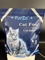 Aliment sec pour chat saveur cabillaud 900g, riche en protéines, vente en gros d'usine, approvisionnement en vrac, étiquette privée personnalisée, nourriture pour animaux de compagnie