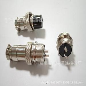 ปลั๊กและเต้ารับการบิน Cixi Xunliantong GX16 แบบ 2 ถึง 10 ขา ไม่ต่อสายดิน ตัวเรือนทองเหลือง หน้าสัมผัสไม้ฟีนอลิก - Product Image 3