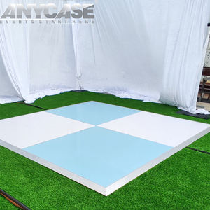 أرضية رقص من الخشب الرقائقي الأبيض اللامع 20*20 قدمًا الأكثر مبيعًا زينة الزفاف للمناسبات والحفلات والاحتفالات - Product Image 3