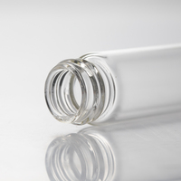 Flacon de tube d'emballage en verre vide de sécurité alimentaire 5ml 10ml 15ml 20ml 25ml flacons en verre transparent avec bouchon à vis en aluminium