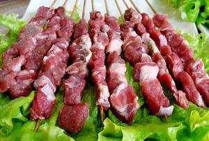 Máquina cortadora de carne de gran oferta, pincho Manual de fácil operación, máquina para hacer pinchos de carne - Product Image 6