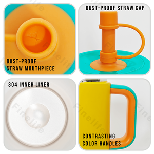 Borraccia Termica Rotonda in Acciaio Inossidabile per Bambini, Tazza Sottovuoto con Isolamento Termico da 6-12 Ore, Simpatica Tazza per Bambini - Product Image 4